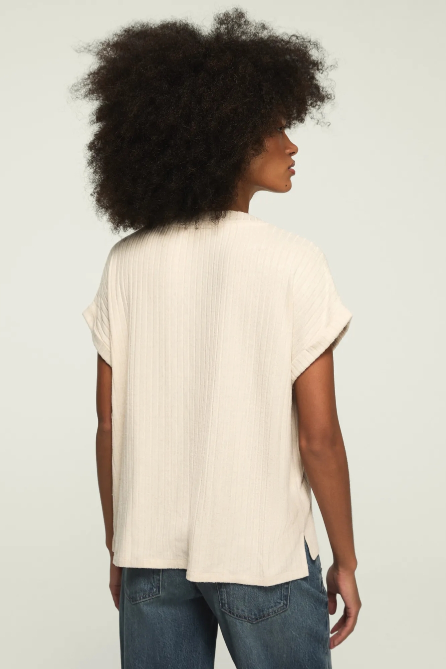 CLOUD DOLMAN V-NECK TEE, image 3