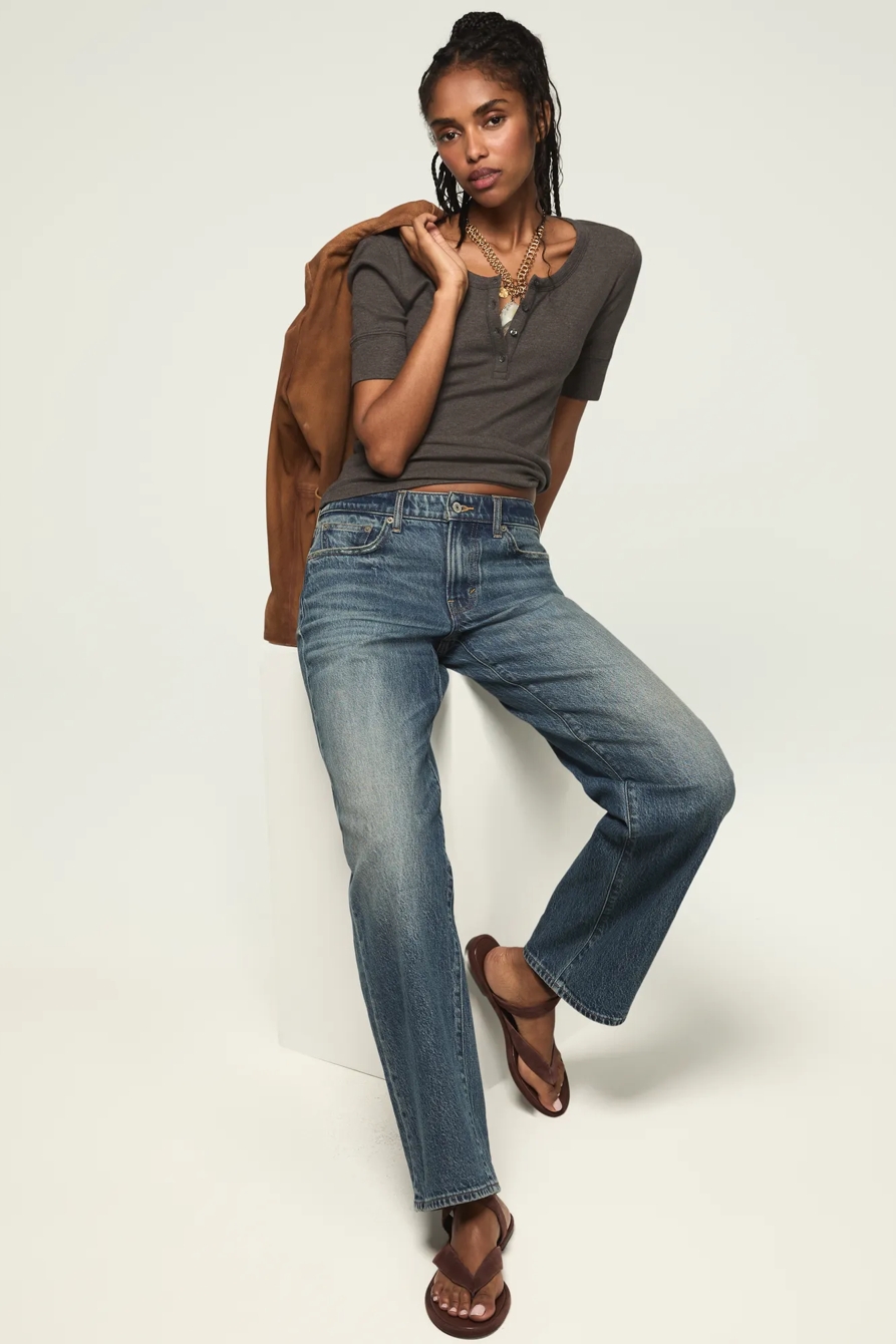 RIBBED HENLEY TEE, image 5