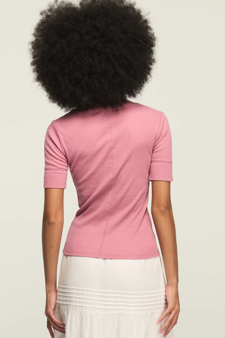 RIBBED HENLEY TEE, image 3