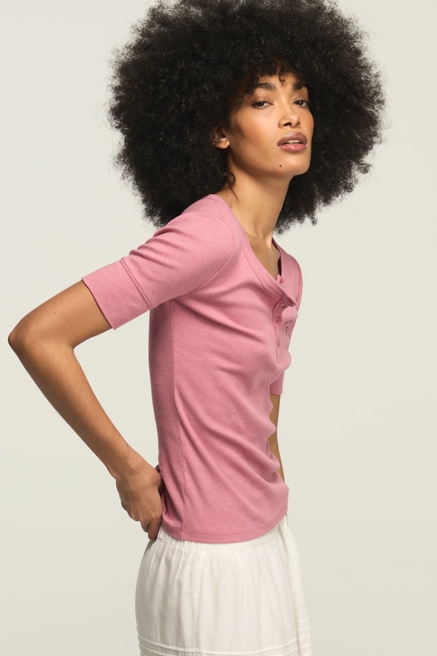 RIBBED HENLEY TEE, image 4