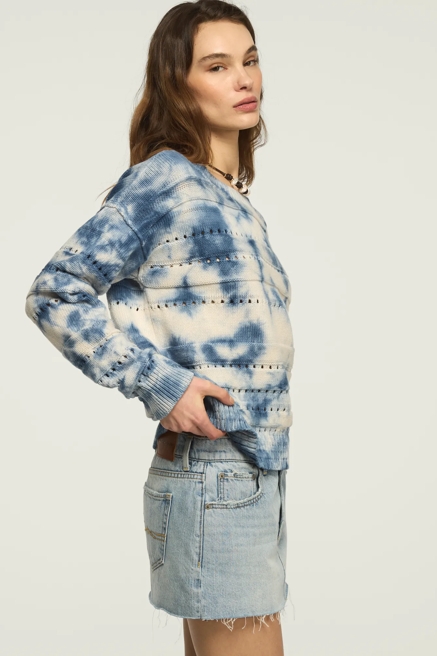 BEACHY TIE DYE PULLOVER SWEATER, image 4