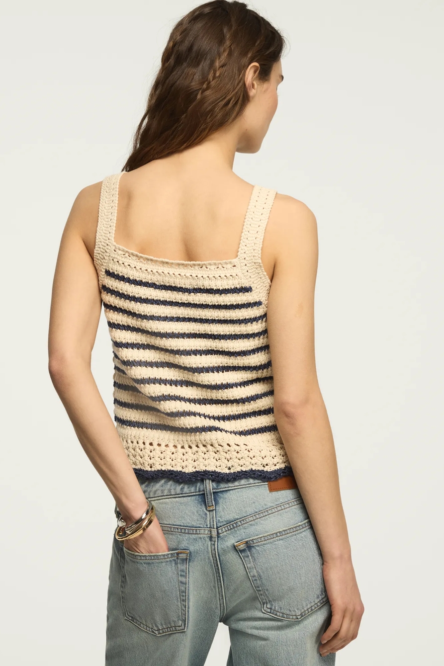 CROCHET STRIPED SWEATER TANK, image 3