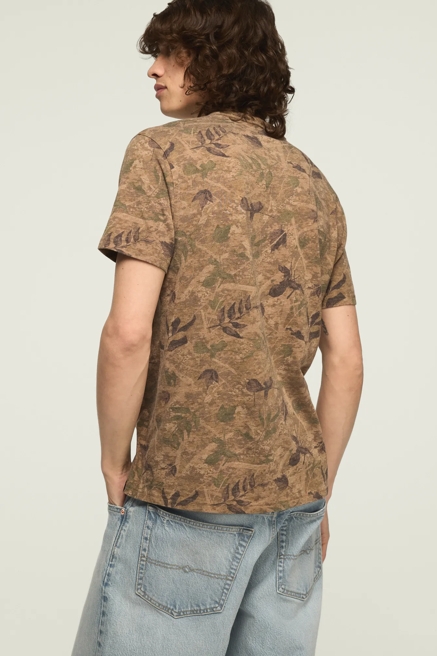 VENICE BURNOUT FIELD CAMO NOTCH NECK TEE, image 3