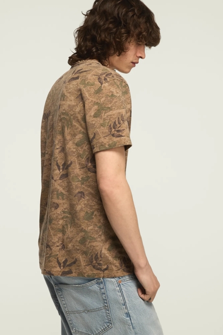 VENICE BURNOUT FIELD CAMO NOTCH NECK TEE, image 4