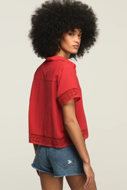 CUTWORK CAMP SHIRT, image 3