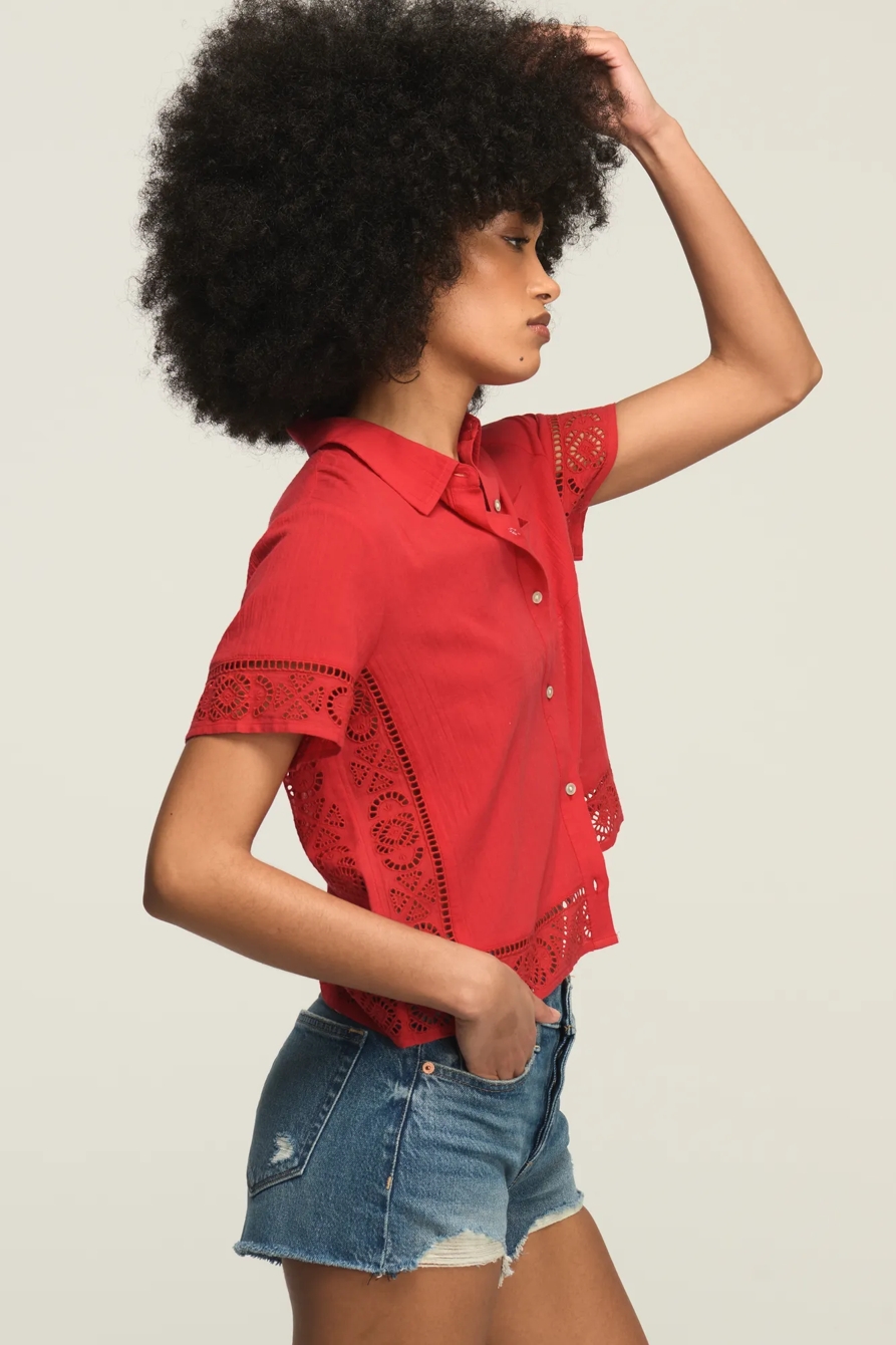 CUTWORK CAMP SHIRT, image 4