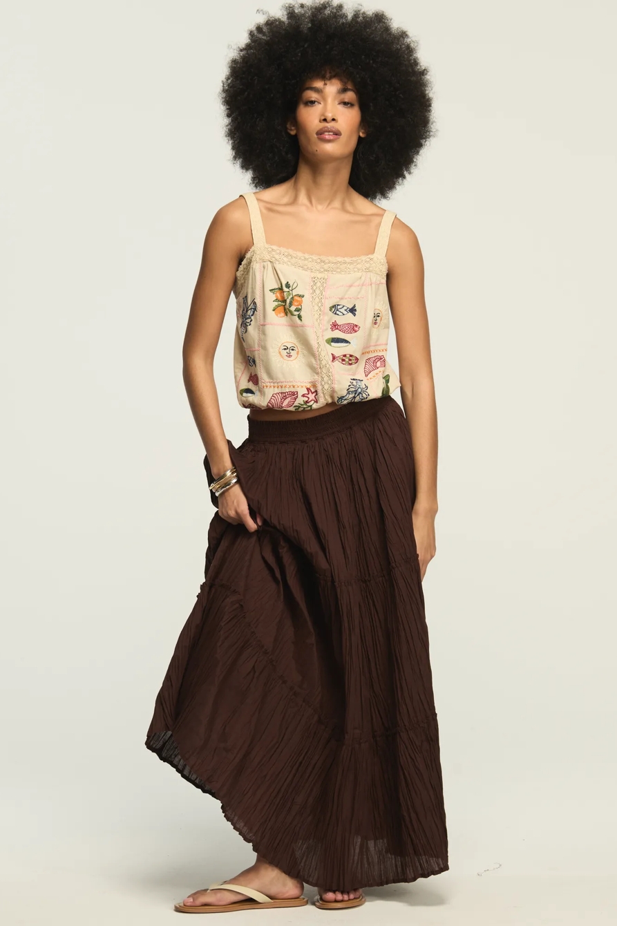 NOVELTY EMBROIDERED BUBBLE TOP, image 5