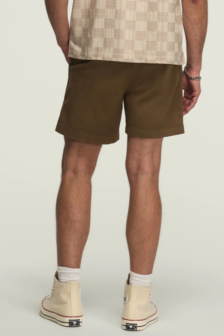 7" STRETCH TWILL FLAT FRONT SHORTS- CLOVER", image 3
