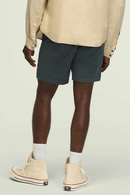 7" STRETCH TWILL FLAT FRONT SHORTS- CLOVER", image 3