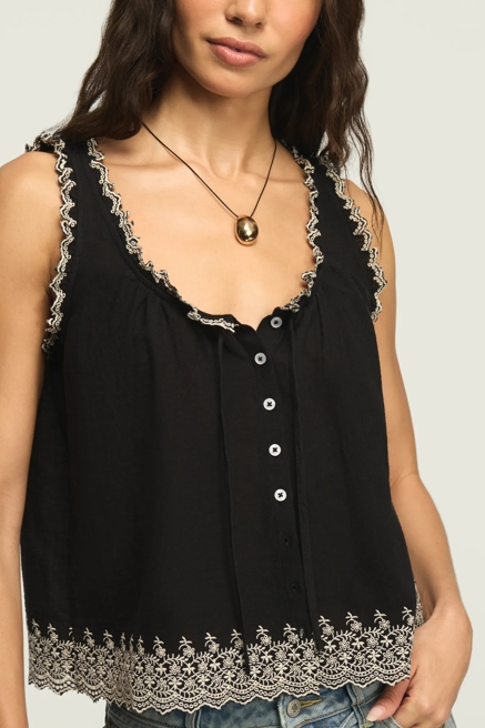 EMBROIDERED SWING TANK, image 2