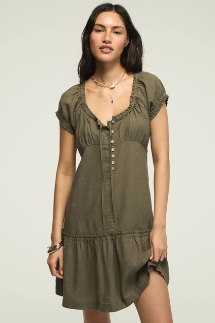 SHORT SLEEVE MARKET MINI DRESS, image 1