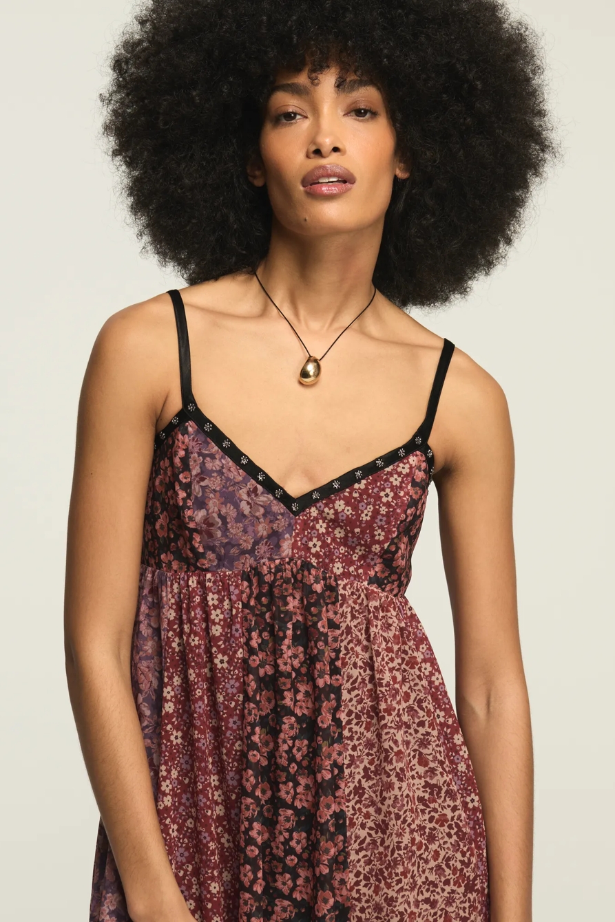 PRINT MIX MIDI DRESS, image 2