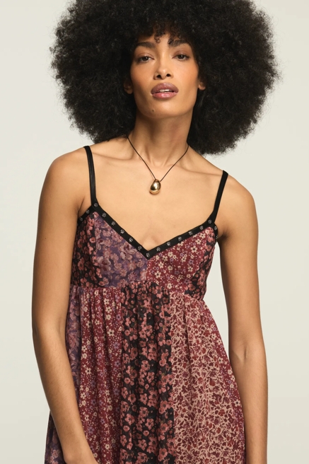 PRINT MIX MIDI DRESS, image 2