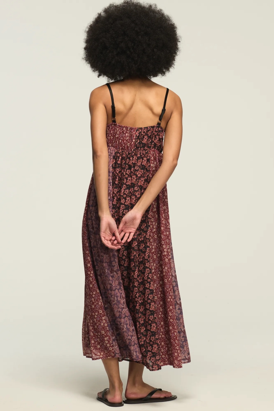 PRINT MIX MIDI DRESS, image 3