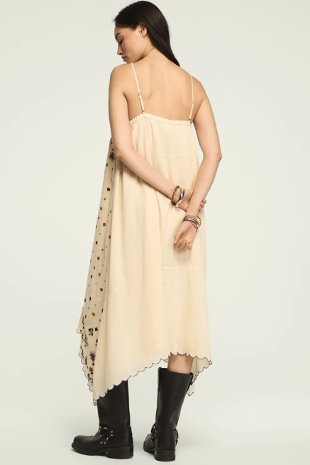 CONTRAST EMBROIDERED MIX MIDI, image 3