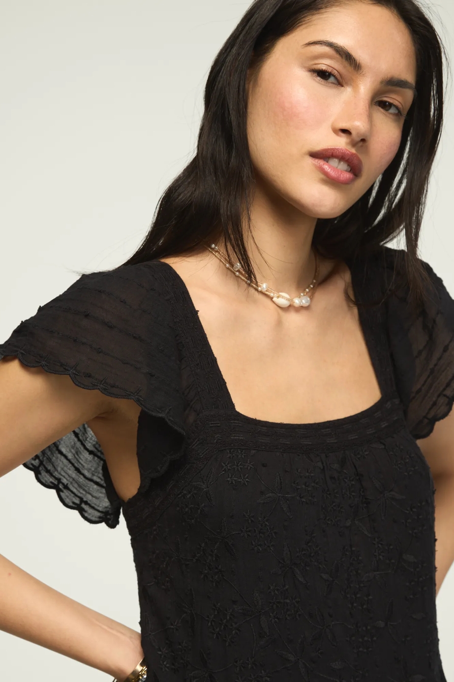 EMBROIDERED TIERED MAXI DRESS, image 2
