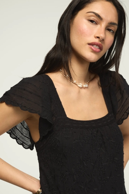EMBROIDERED TIERED MAXI DRESS, image 2