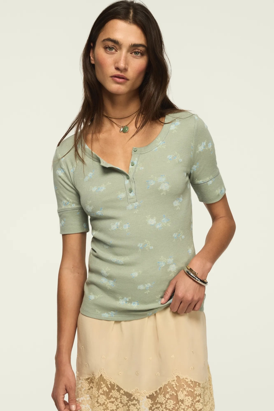 RIBBED HENLEY TEE, image 4