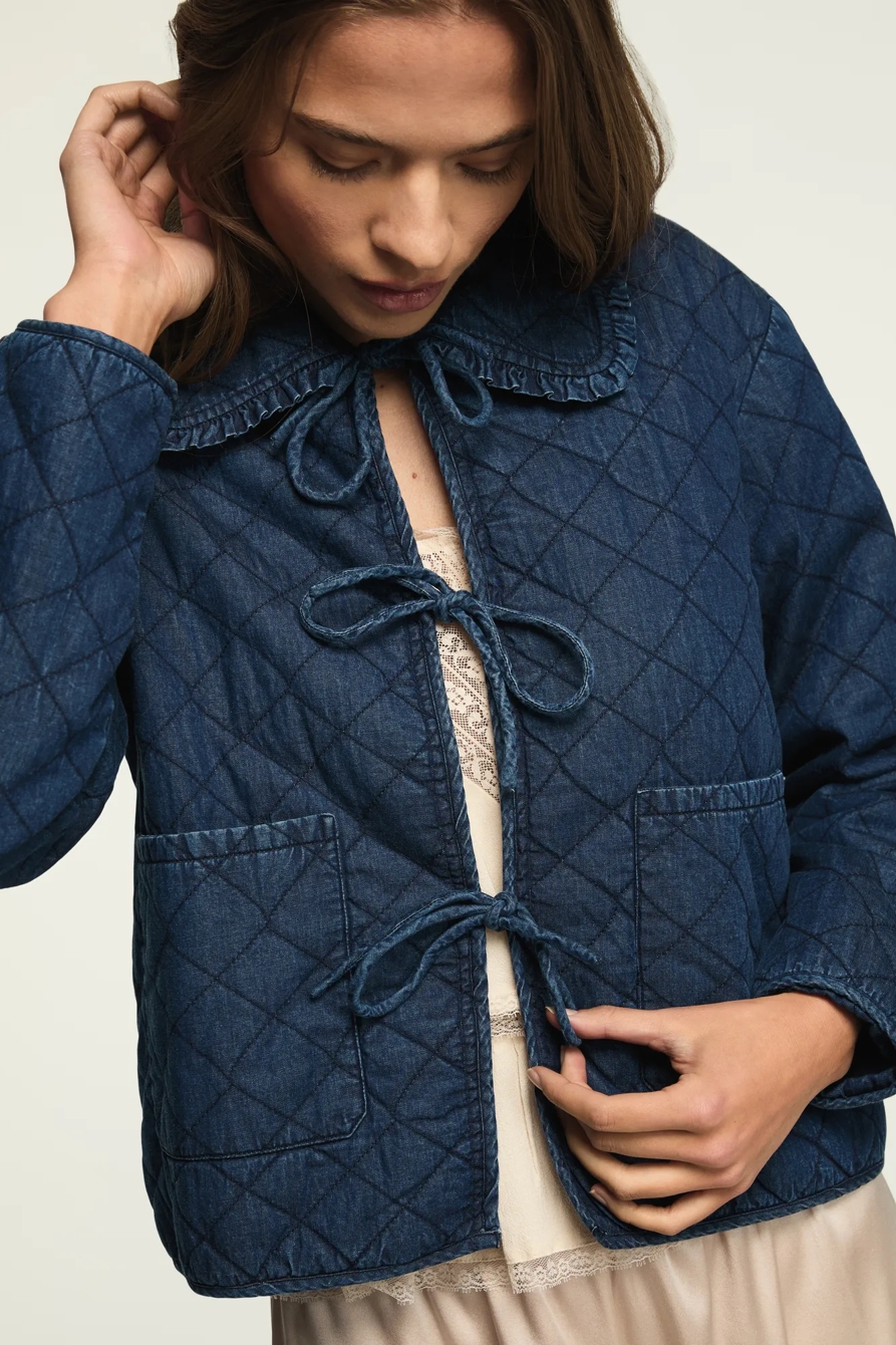 QUILTED PETER PAN COLLAR JACKET, image 4