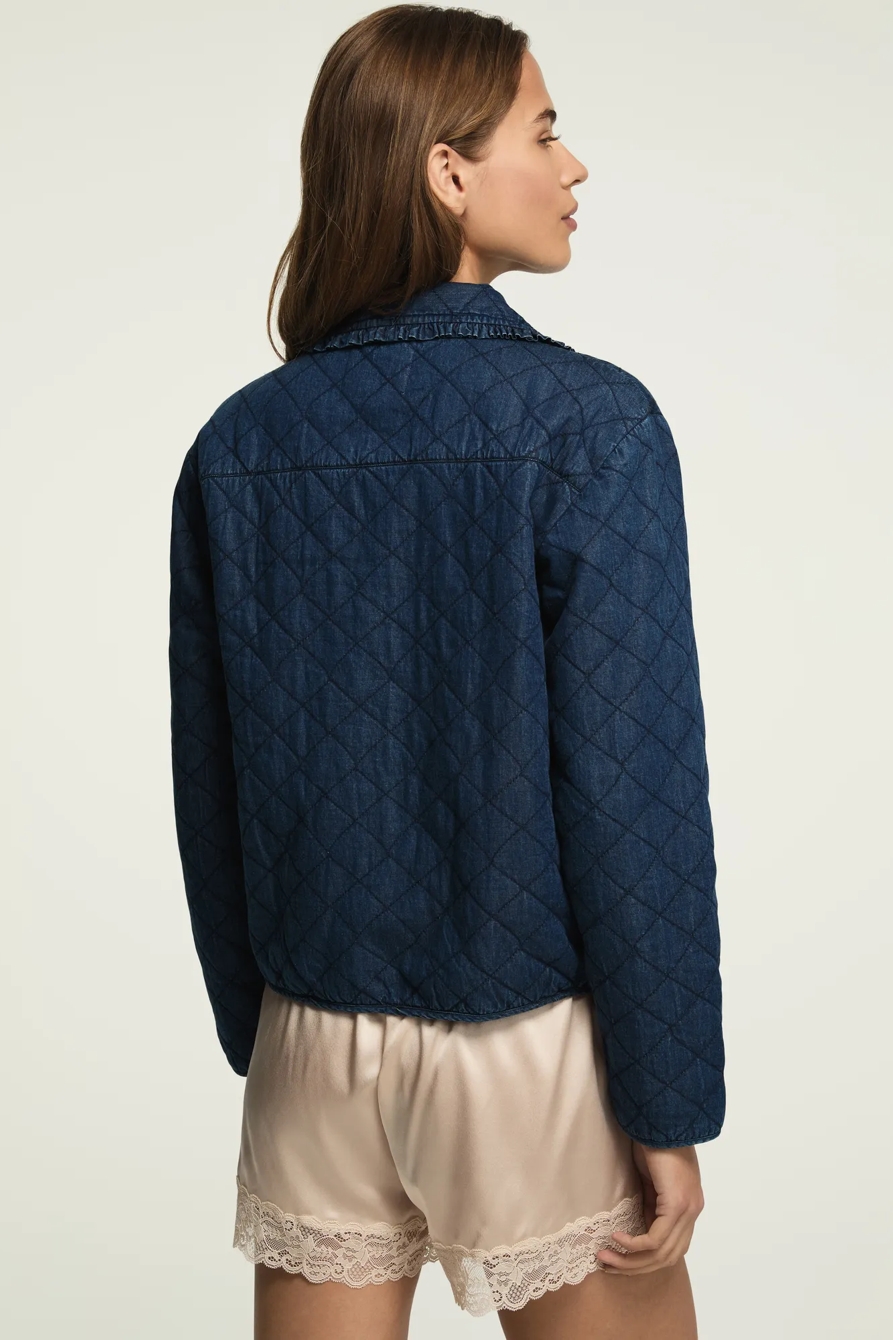QUILTED PETER PAN COLLAR JACKET, image 6