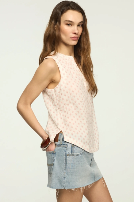 GAUZE POPOVER TANK, image 1
