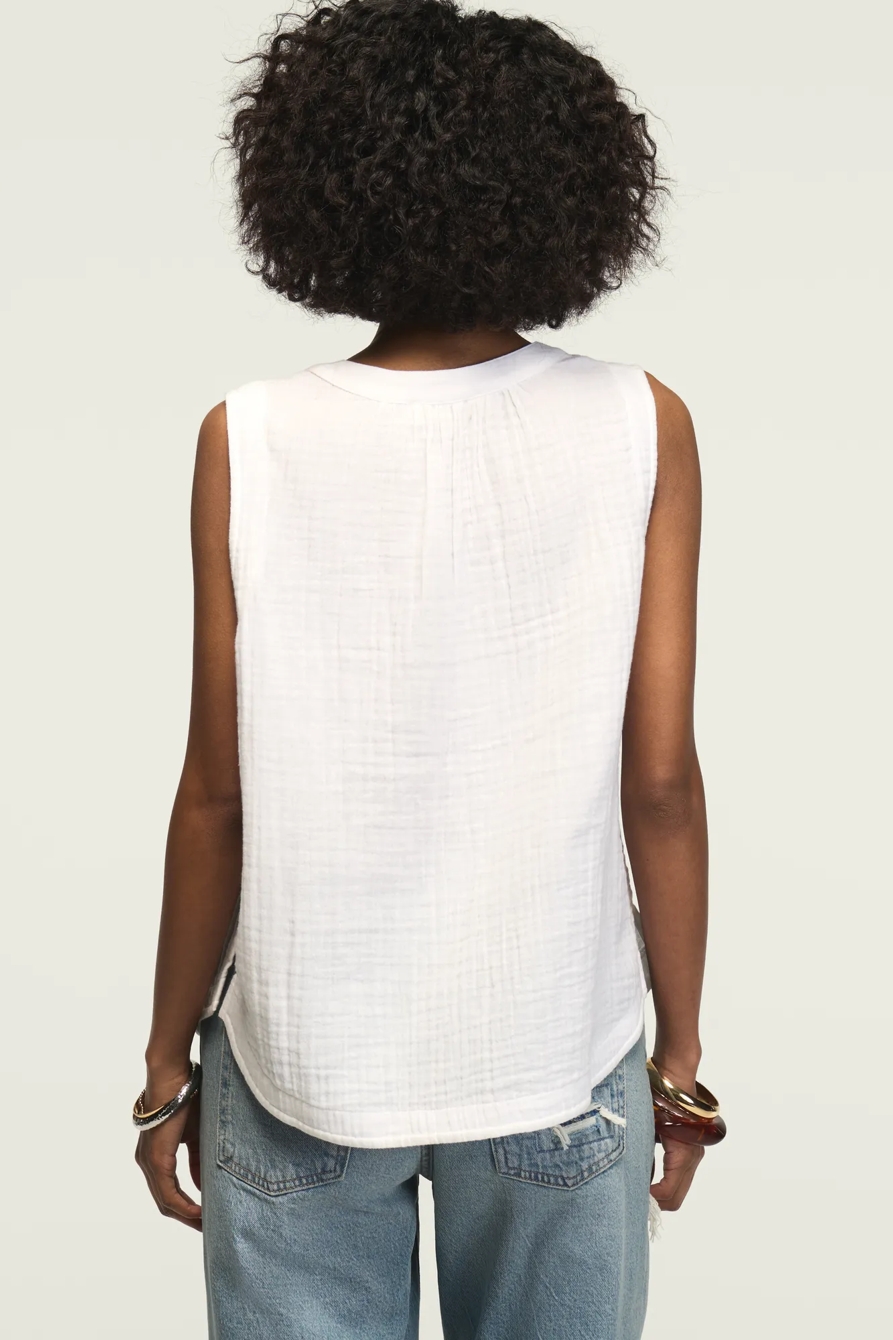 GAUZE POPOVER TANK, image 3