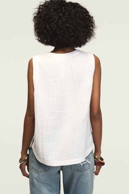 GAUZE POPOVER TANK, image 3
