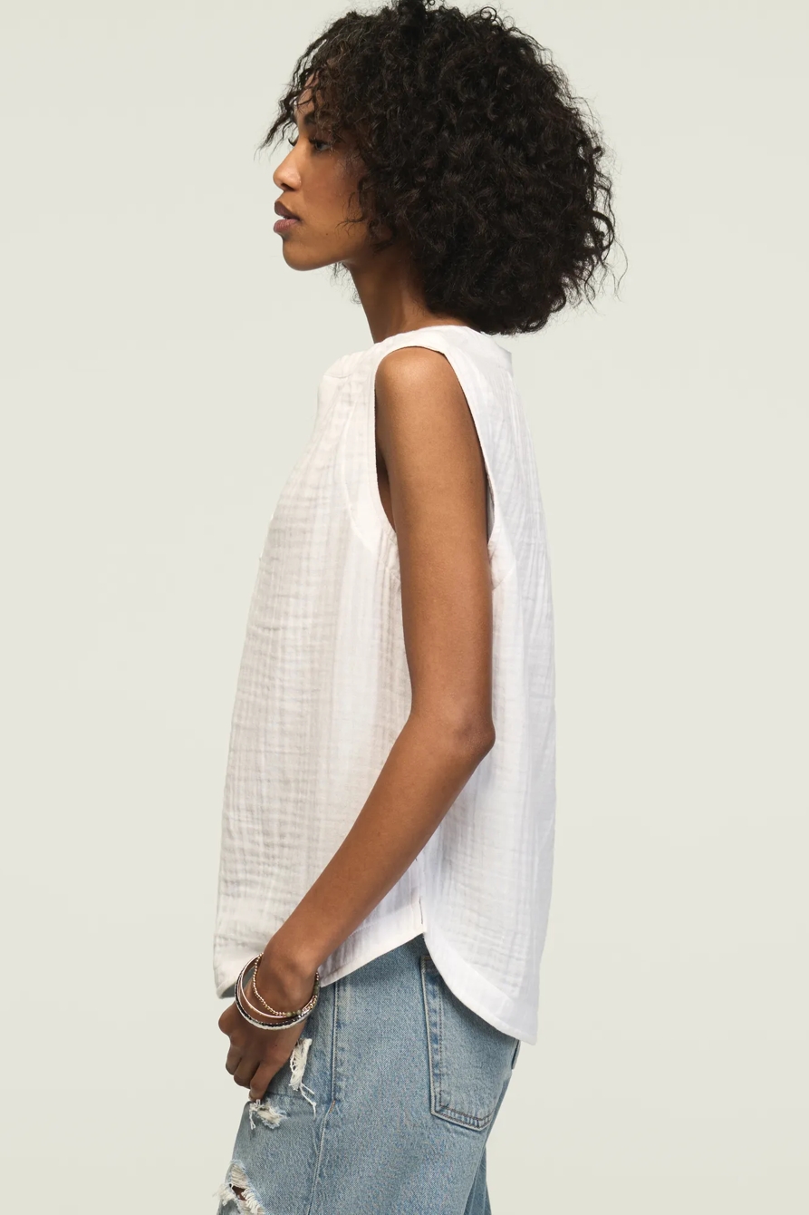GAUZE POPOVER TANK, image 4