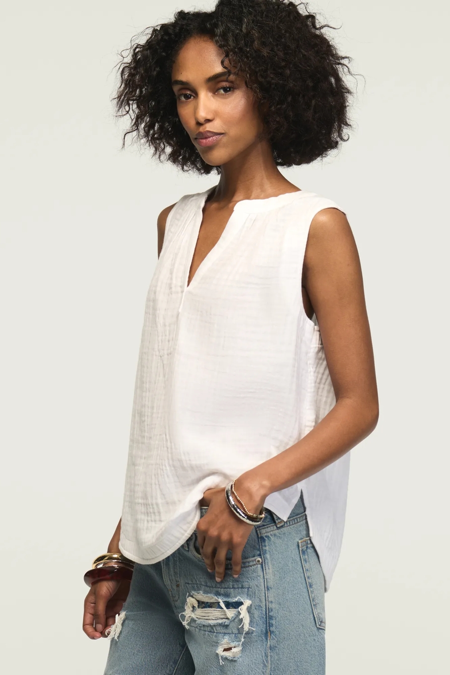 GAUZE POPOVER TANK, image 5