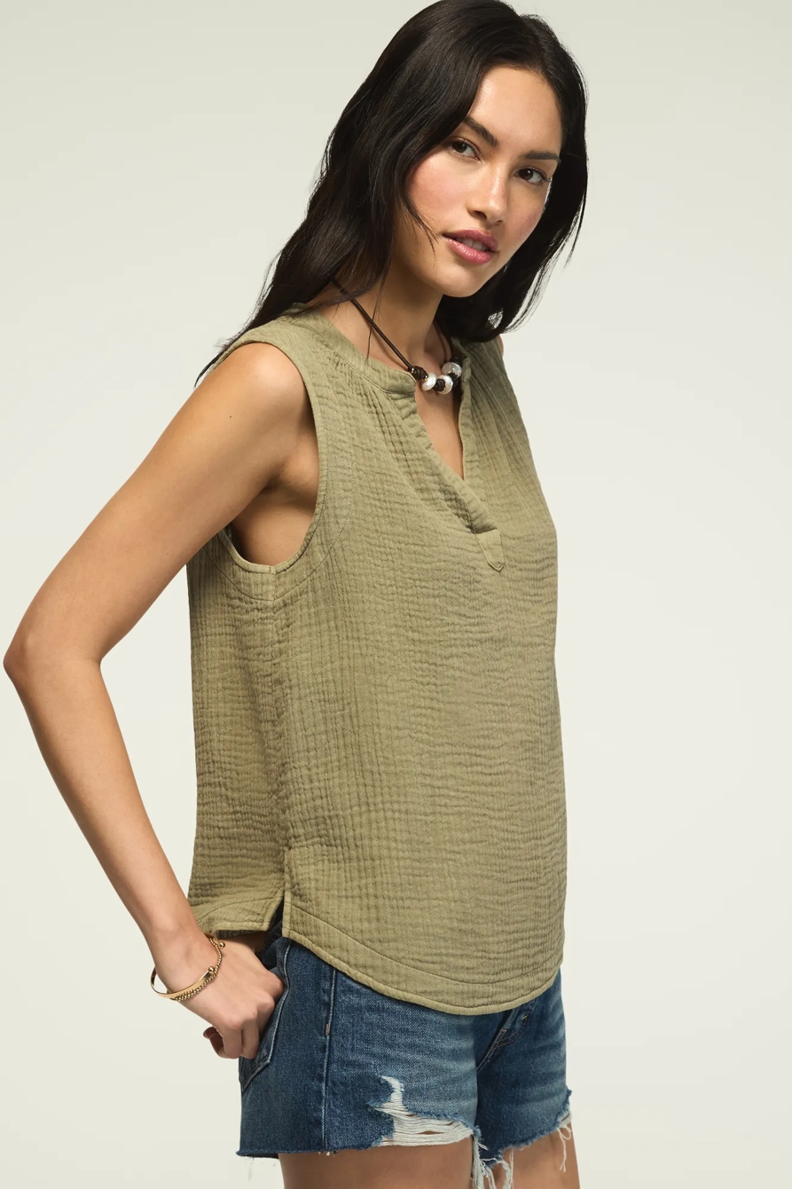 GAUZE POPOVER TANK, image 4