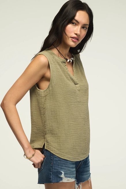 GAUZE POPOVER TANK, image 4