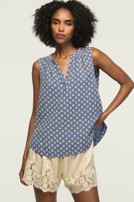 GAUZE POPOVER TANK, image 1