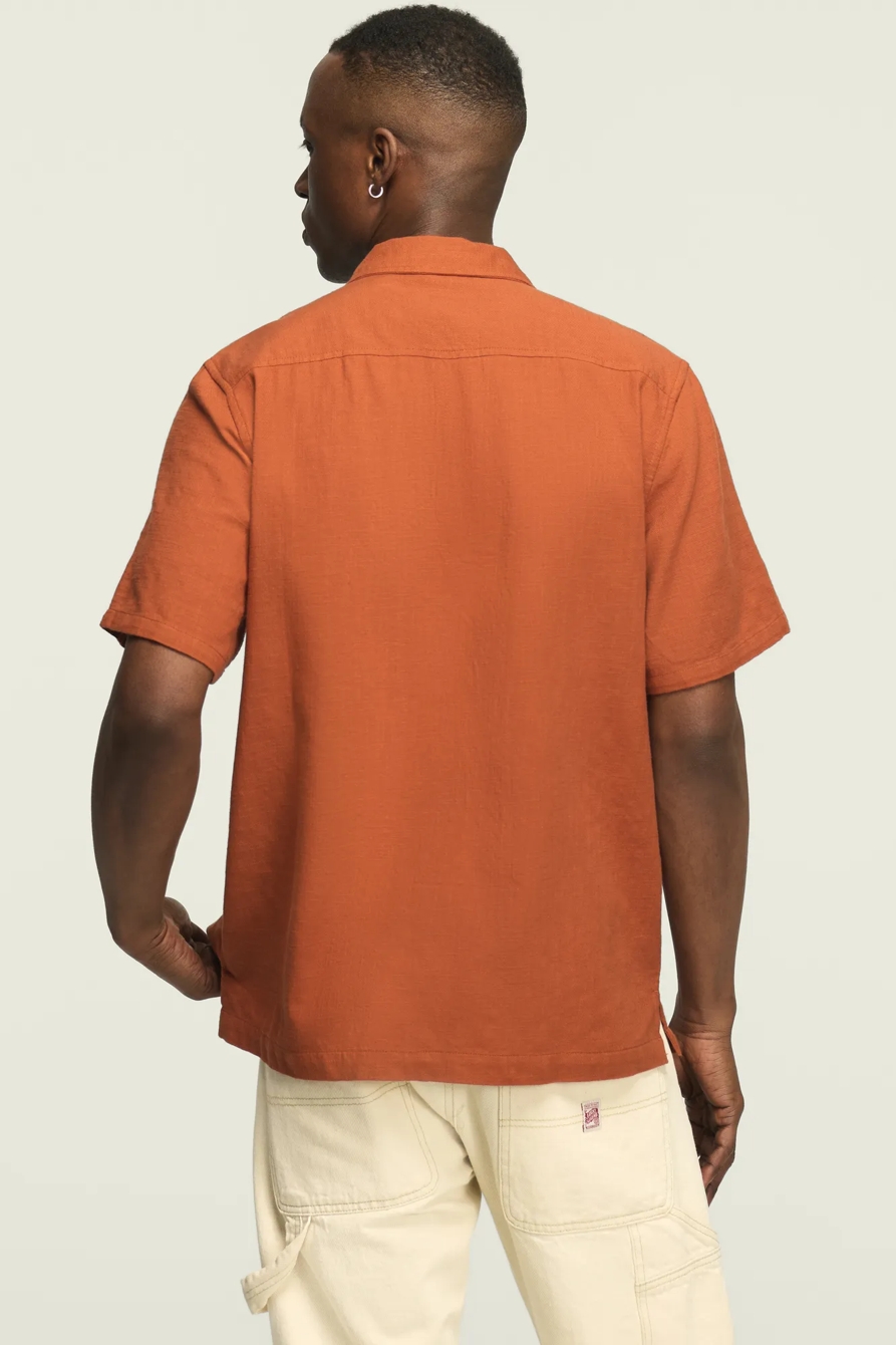 SHORT SLEEVE EMBROIDERED CAMP COLLAR SHIRT, image 3