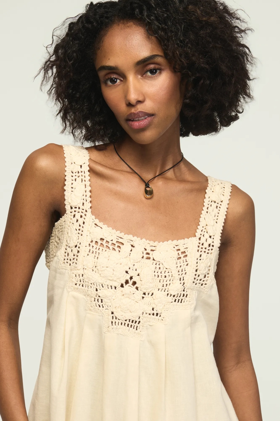 CROCHET SHIFT MINI DRESS, image 2