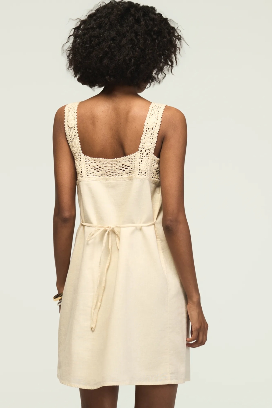 CROCHET SHIFT MINI DRESS, image 3
