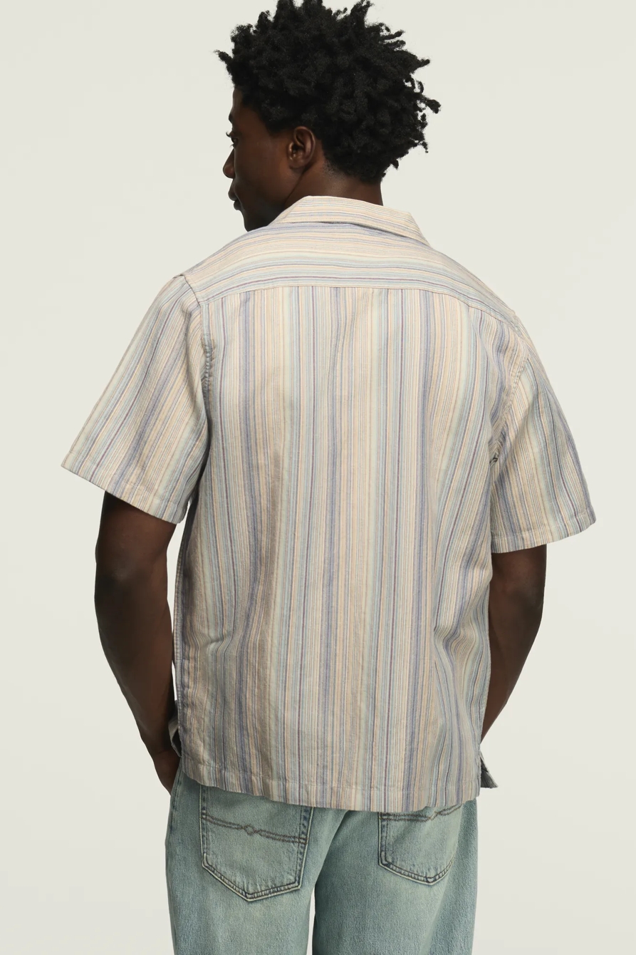 SHORT SLEEVE STRIPED WOVEN SHIRT, image 3