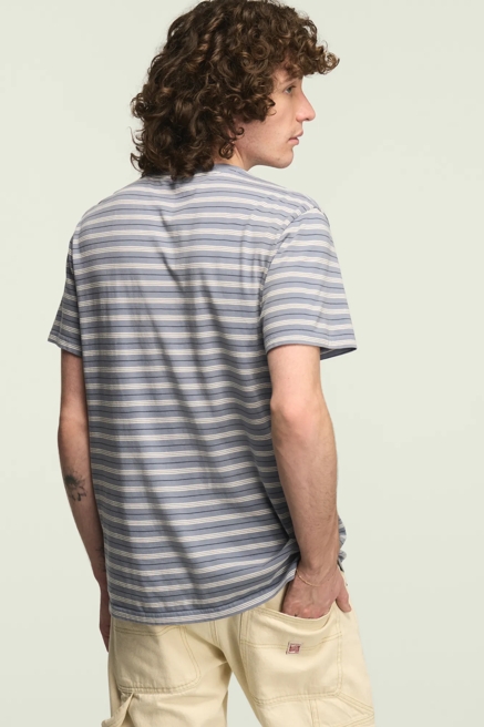STRIPE SUPIMA SHORT SLEEVE HENLEY, image 4