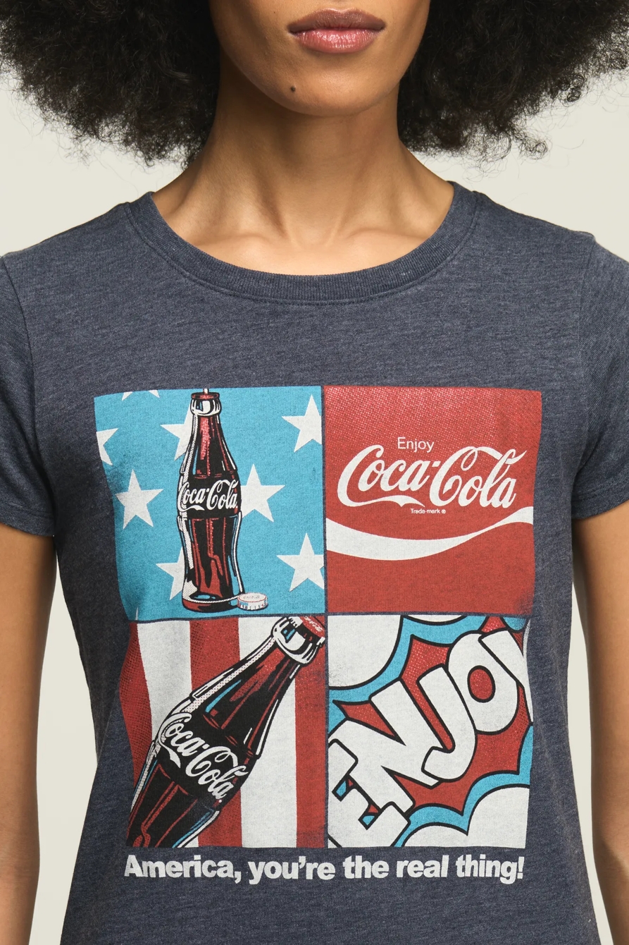 COCA COLA AMERICANA GRID BABY TEE, image 2