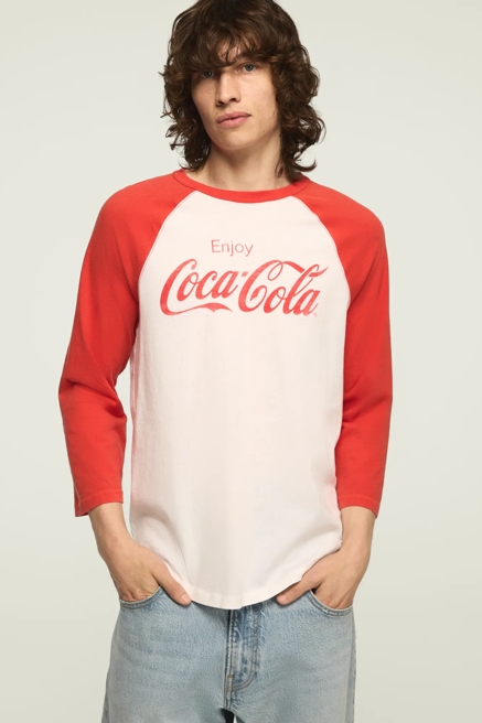 COCA COLA CLASSIC 3/4 TEE, image 1
