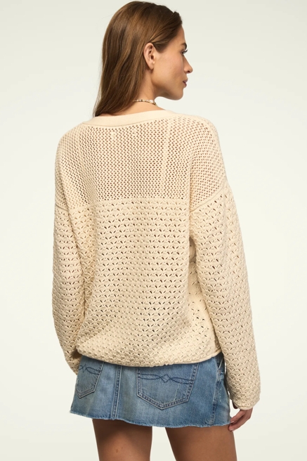 LACE UP PULLOVER SWEATER, image 3