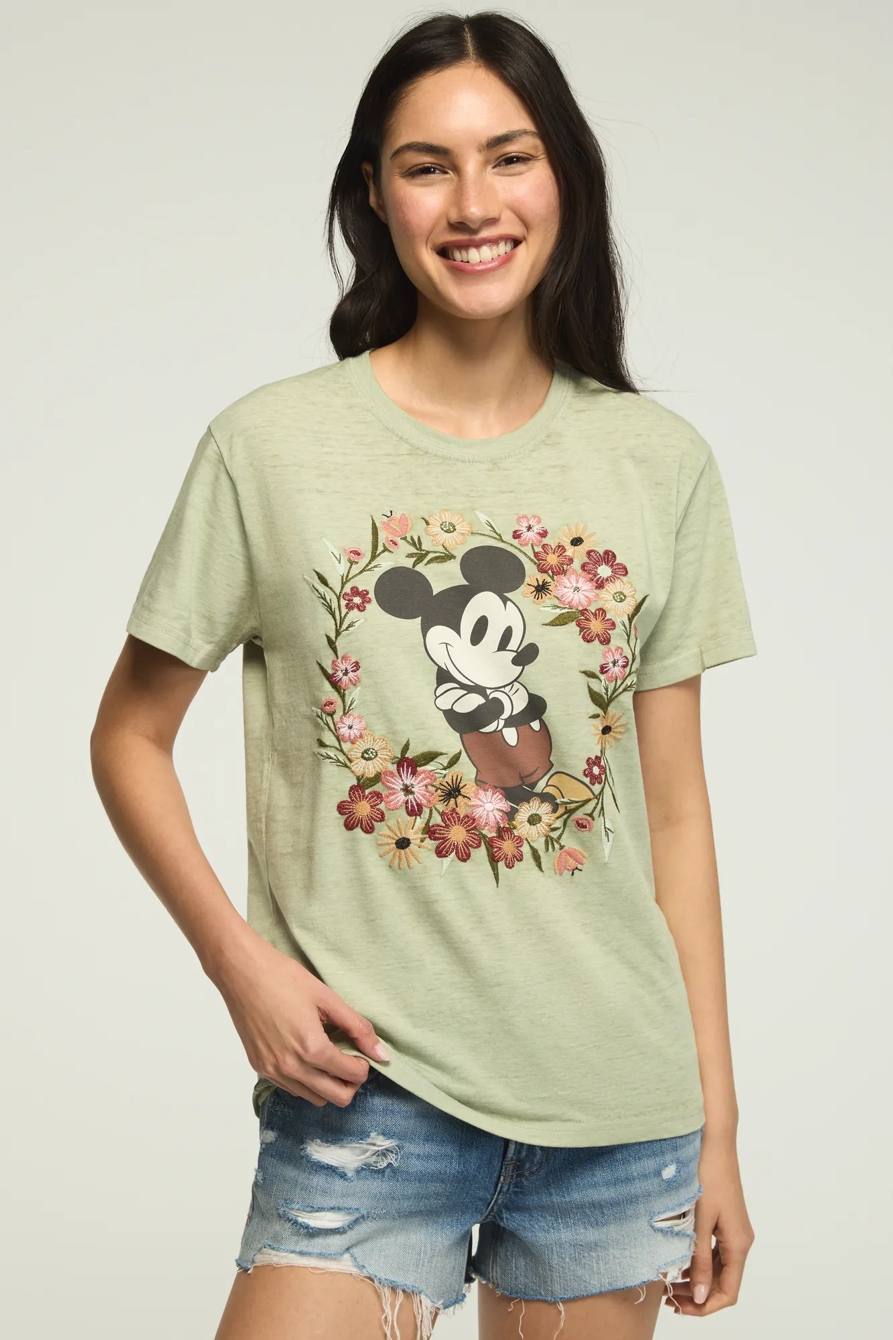 MICKEY FLOWERS BOYFRIEND TEE, image 2