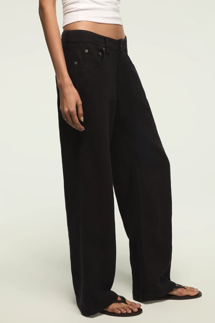 BAGGY LINEN WIDE LEG PANT, image 5