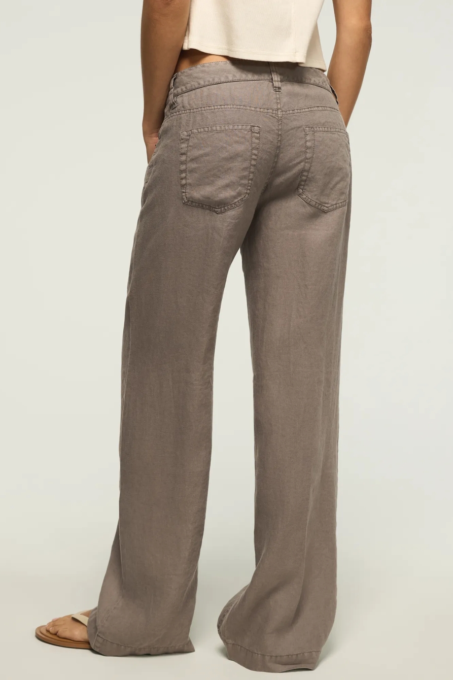BAGGY LINEN WIDE LEG PANT, image 3