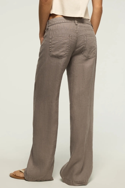 BAGGY LINEN WIDE LEG PANT, image 3
