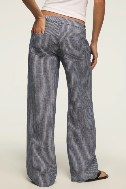 BAGGY LINEN WIDE LEG PANT, image 3