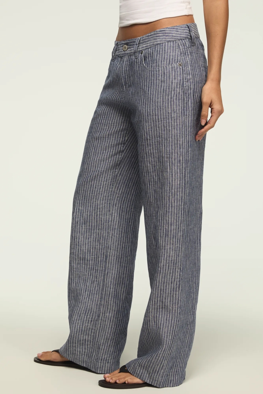 BAGGY LINEN WIDE LEG PANT, image 5