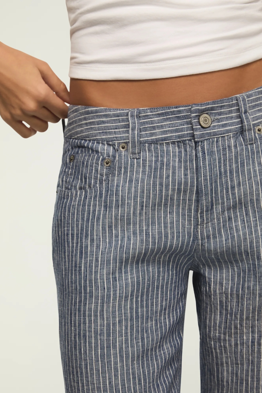 BAGGY LINEN WIDE LEG PANT, image 6