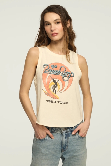 THE BEACH BOYS 1983 TOUR MUSCLE TANK, image 2