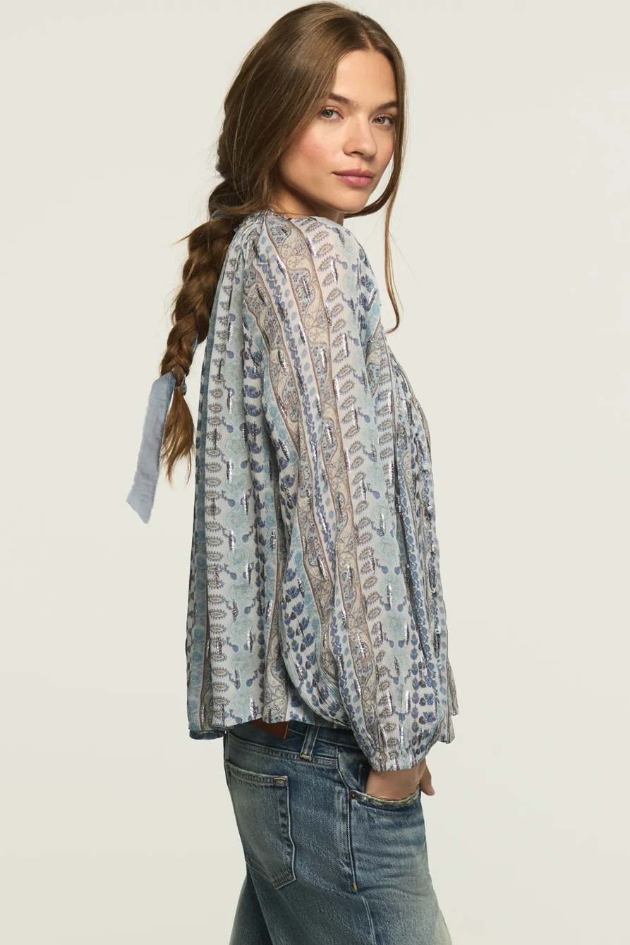 SHINE PRINT MIX BLOUSE, image 4
