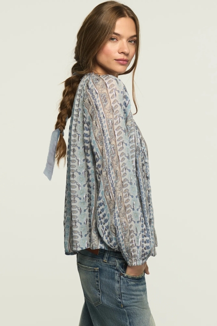 SHINE PRINT MIX BLOUSE, image 4